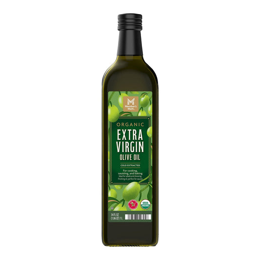 Member's Mark Organic Extra Virgin Olive Oil, 34 fl. oz. Glass Bottle