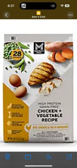 Member's Mark Grain Free Chicken and Vegetable Recipe, High Protein Dry Dog Food, 28 lbs