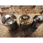 Tramontina 6-Piece Stainless Steel Covered Canister Set with Measuring Scoops
