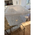 Member's Mark 60 Quart Clear Storage Tote, 17.2" D x 25.7" W x 12.0" H, 1 pack or 4 pack