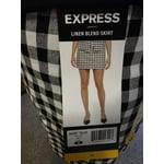 Express Women's Linen Blend Mini Skirt
