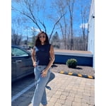 Buffalo Jeans Women's Wide Leg Belted Jean
