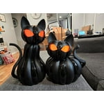 Member's Mark Pre-Lit Pumpkin Cats, Set of 2