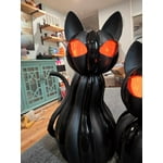 Member's Mark Pre-Lit Pumpkin Cats, Set of 2