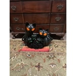 Member's Mark Pre-Lit Pumpkin Cats, Set of 2