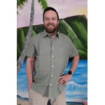 Lands’ End Men's Cotton Linen Button Up