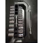WORX 23Piece 1/4"+ 3/8"DR. Socket Set With Rotatable Rack