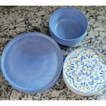 Member's Mark 12-Piece Bamboo Melamine Dinnerware Set