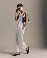 Quince Women’s White 100% European Linen Pants Size Medium