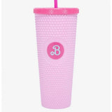 🎀💖 Barbie Pink Pyramid Acrylic Travel Cup w/ Lid & Reusable Straw 💖🎀