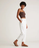 Quince Women’s White 100% European Linen Pants Size Medium
