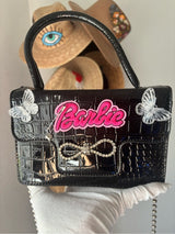 Barbie Croc PU Shoulder Bag 💖 Bow Tote Mini Messenger ✨