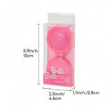 💖🪞 Barbie Foldable 2-in-1 Mini Mirror & Air Cushion Hair Brush