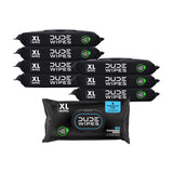 DUDE WIPES XL Fragrance Free Flushable Wet Wipes | 8 Packs of 50 (400 Total)