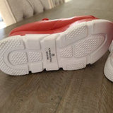 ❤️👟 Liliana SEYO-12 Chunky Platform Sneakers – Red & White | Women’s Size 8 👟❤