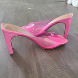💖👠 ASOS DESIGN Heaven Pink Square Toe Mules US 8 EU 39