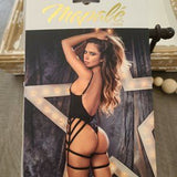 🖤 Mapalé Thong Bodysuit w/ Removable Cincher Harness – Black, L ✨🔥