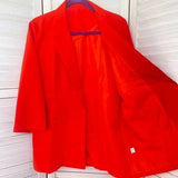 🧡 NWT Neon Orange Blazer & Shorts Set – Size XL Bold Elegant Suit