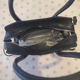 Black Girls’ Carry Bag 🖤 Pink Lettering ✨ Preppy Baguette Zipper Tote 💖