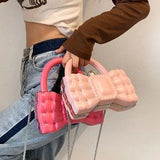 Barbie Pink Mini Crossbody 💖 Pearl Chain Designer Bag ✨