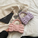 👑 Princess Pink Mini Crossbody Bag Thick Chain Designer Handbag ✨ Pearl Detail