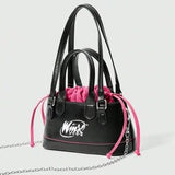 Portrait Pattern Women Fashion Top Handle Bag