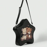 Kawaii Bear Print Cute Backpack for Women 🎒🐻