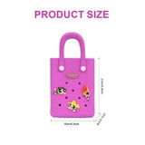 Pink Miniso Powerpuff Girls Small Handbag – Cute Cartoon Square Bag 💗✨