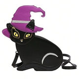 Purple Kitten Crossbody 🐱🎀 Cute Round Bag for Parties & Gifts 💜
