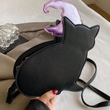 Purple Kitten Crossbody 🐱🎀 Cute Round Bag for Parties & Gifts 💜