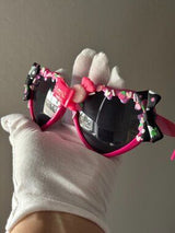 🍓 Kawaii Sweet Candy Bow Cat Eye Sunglasses Pink Decora Harajuku Cute