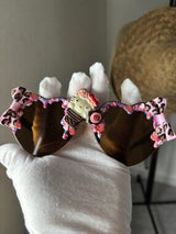 🎀 Kitty Cupcake Heart Sunglasses Pink Dessert Bow Shades