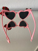 💗 Christmas Heart Sunglasses Pink Holiday Party Glasses 🎄