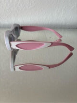 🎀 Pink White Oval Sunglasses Retro Fashion Glasses 🕶️