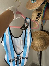 🇦🇷✨ New Mapalé Argentina Style Bodysuit – Size Large ✨🇦🇷