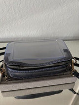 🖤 Clear Smoke PVC Double Zip Crossbody Stadium Concert Bag