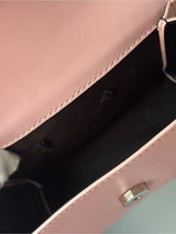 Pink Rhinestone Faux Fur Shoulder Bag Y2K Barbiecore Glam Purse w Charm
