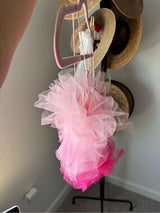 Sugar Thrillz Pink Ruffle Crop Top Set Gloves Scarf NWT Medium