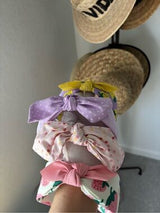 🍓 4-Piece Cute Bow Headband Set | Strawberry & Lavender Knot Headbands | New Bou
