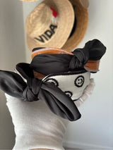 🖤😊 2 Smiley Face Bow Knot Headbands Set Trendy Cute Coquette NWT ✨