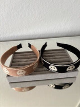 😊✨ 2 Smiley Face Knit Headbands Set Black Pink Cute Y2K Preppy NWT