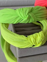 🌈✨ Neon Knot Headbands Set Bright Pink Orange Green Purple NWT Cute Fun