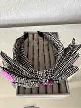 🖤😊 Gingham Bow Headband Purple Smiley Faces Cute Preppy Coquette NWT