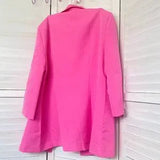 💗 NWT Pink Blazer & O-Ring Shorts Set – Size XL Chic Elegant Suit