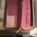 👜 New Michael Kors Brown Burgundy Zip Wristlet Wallet NWOT