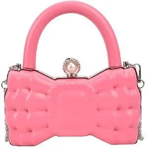 Barbie Pink Mini Crossbody 💖 Pearl Chain Designer Bag ✨