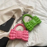 Barbie Pink Mini Crossbody 💖 Pearl Chain Designer Bag ✨
