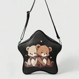 Kawaii Bear Print Cute Backpack for Women 🎒🐻