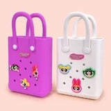 Pink Miniso Powerpuff Girls Small Handbag – Cute Cartoon Square Bag 💗✨