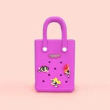 Pink Miniso Powerpuff Girls Small Handbag – Cute Cartoon Square Bag 💗✨